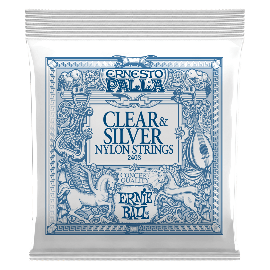Ernie ball Ernesto Palla Nylon Classical Guitar Strings - Clear & Silver - Royal | Musiqi Alətləri mağazası