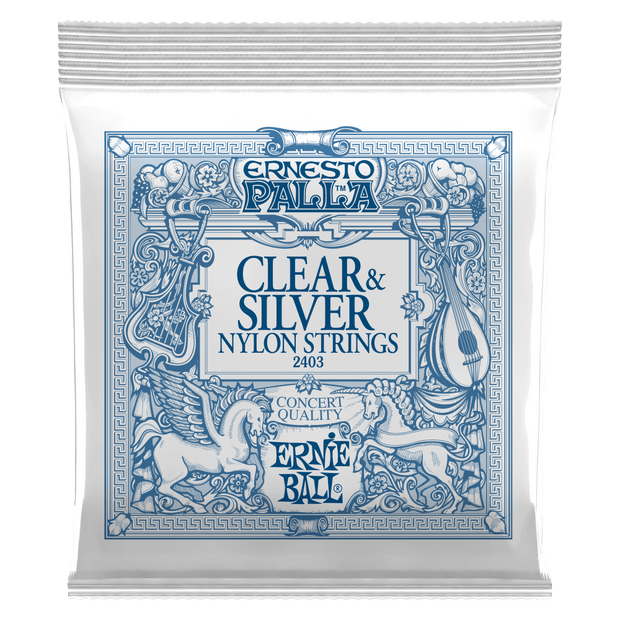 Ernie ball Ernesto Palla Nylon Classical Guitar Strings - Clear & Silver