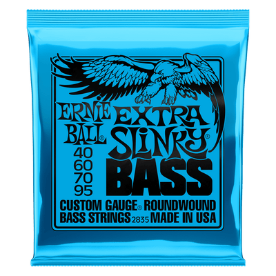 Ernie Ball | BASS 4 Strings | Nickel Wound | Extra Slinky | 40-95