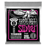 Ernie Ball - Super Slinky Coated Titanium RPS Electric Guitar Strings 9-42 Gauge