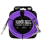 Flex Instrument Cable Straight/Angle 20ft - Purple
