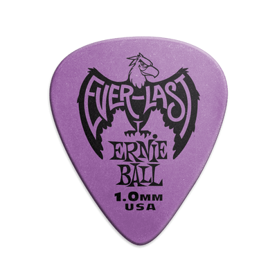 Everlast Picks | Ernie Ball Everlast Picks - 1.0mm Purple - 12 Pack