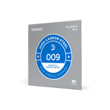D'Addario PL009-5 Plain Steel .009 Single Strings 5-Pack