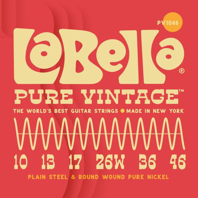 Labella PV1046 Pure Vintage™ Electric Guitar Strings 10-46