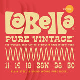 Labella PV1150 Pure Vintage™ Electric Guitar Strings 11-50