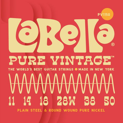 Labella PV1150 Pure Vintage™ Electric Guitar Strings 11-50