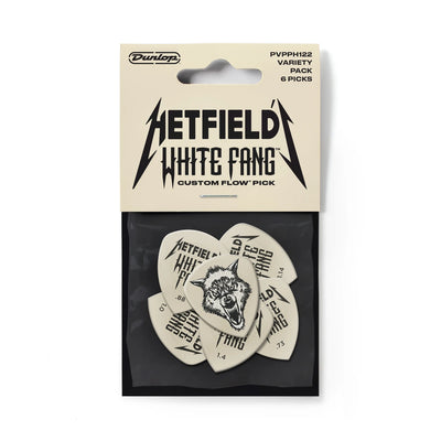 Dunlop HETFIELD'S WHITE FANG™ CUSTOM FLOW® PICK VARIETY PACK - 6 PACK
