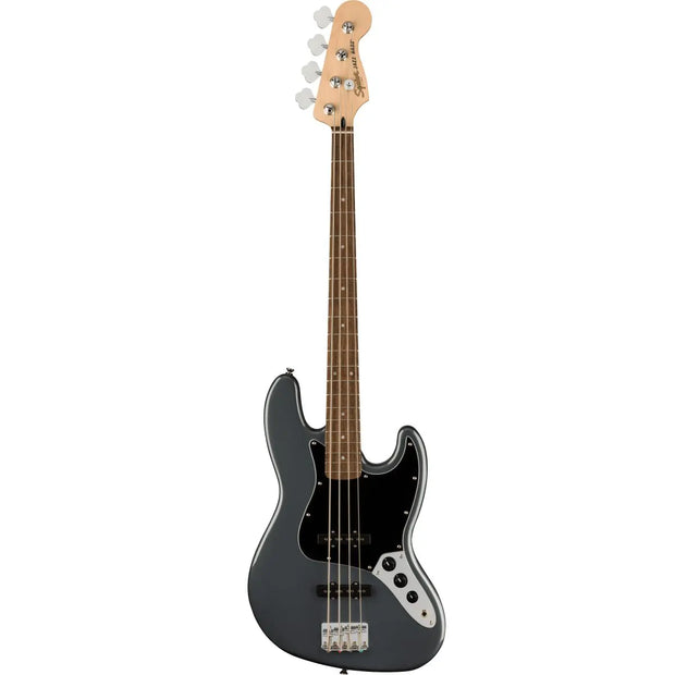 SQUIER Affinity Series Precision Bass PJ, Laurel Fing, Black Pickg, Charcoal Frost Metallic