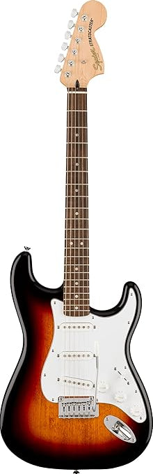 SQUIER Affinity Series Strat Laurel Fing, White Pickg, 3-Color Sunburst