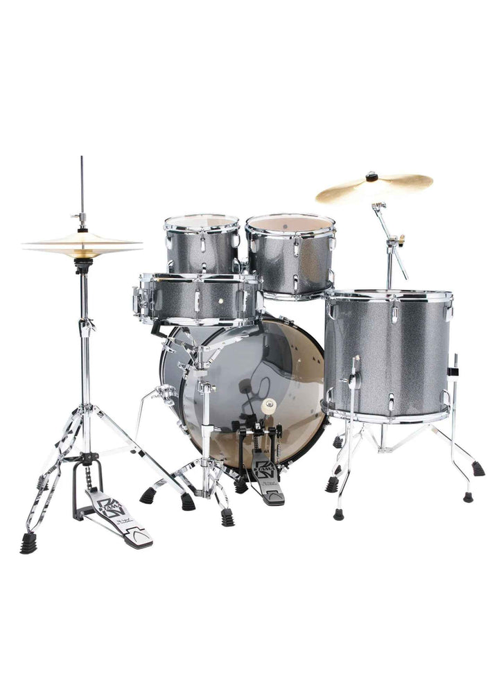 TAMA ST50H6C-CSS Stagestar 5-Piece Drum Kit with 20" Bass Drum, Cymbals and Hardware - Cosmic Silver Sparkle