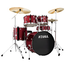 TAMA SG58H6C-WR Stagestar Wine Red drum kit with cymbals. 18х14″bass drum
