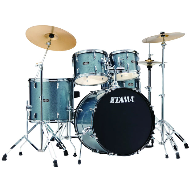 TAMA ST52H6C-SEM Stagestar 5-Piece Drum Kit with 22" Bass Drum, Cymbals and Hardware - Sea Blue Mist