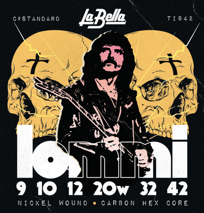 Струны для электрогитары Labella TI942 Tony Iommi Signature, строй C#, 9-42