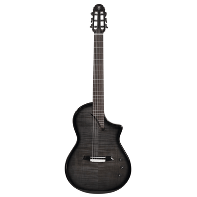 Martinez Hispania Satin Transblack Elektro-klassik gitara