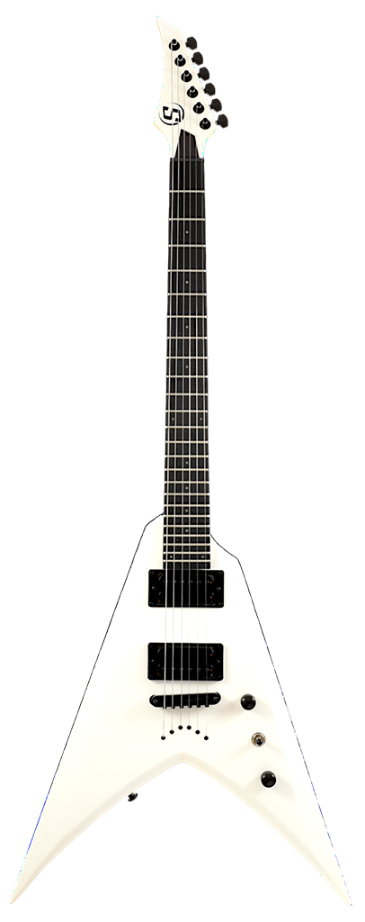 S by Solar VB4.6W Electric Guitar w/Gigbag - White Matte