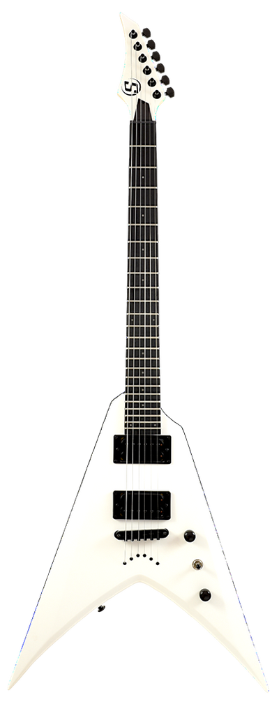 S by Solar VB4.6W Electric Guitar w/Gigbag - White Matte