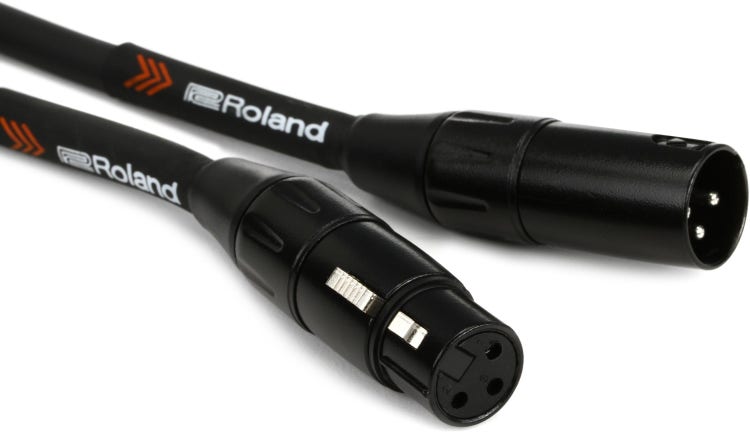 Roland RMC-B10 Black Series Microphone Cable - 10 foot - Royal | Musiqi Alətləri mağazası