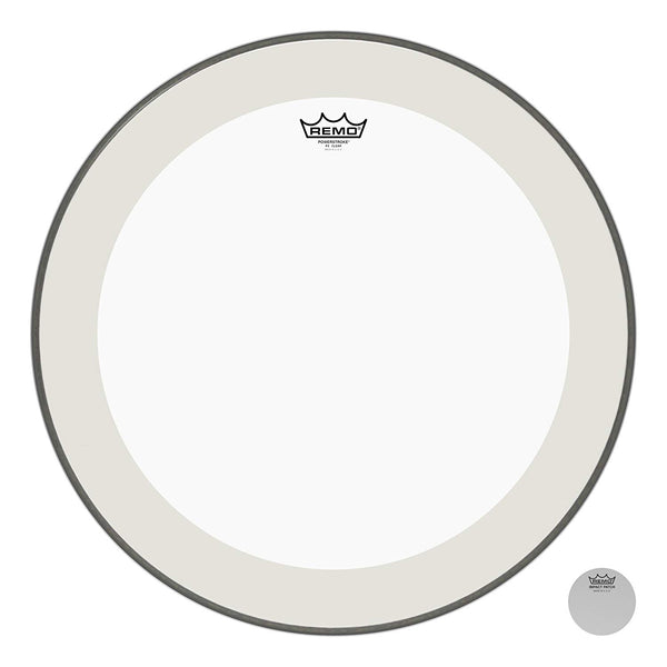 Remo P4-1322-C2 Powerstroke bass drumhead (22″; Clear) - Royal | Musiqi Alətləri mağazası