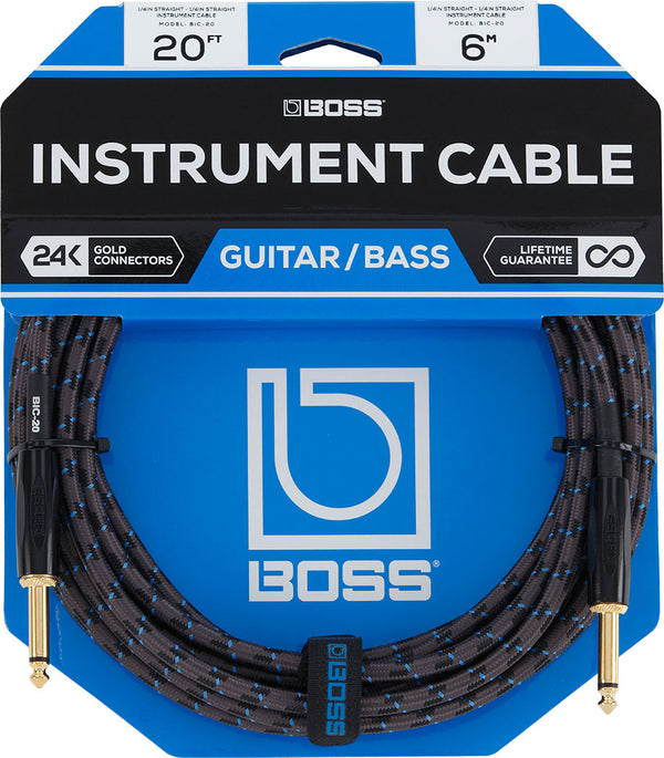 Boss BIC-20 Instrument Cable - Royal | Musiqi Alətləri mağazası