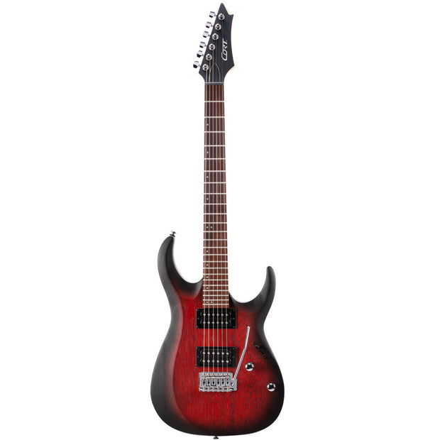 Cort X100 OPBB Open Pore Black Cherry Burst