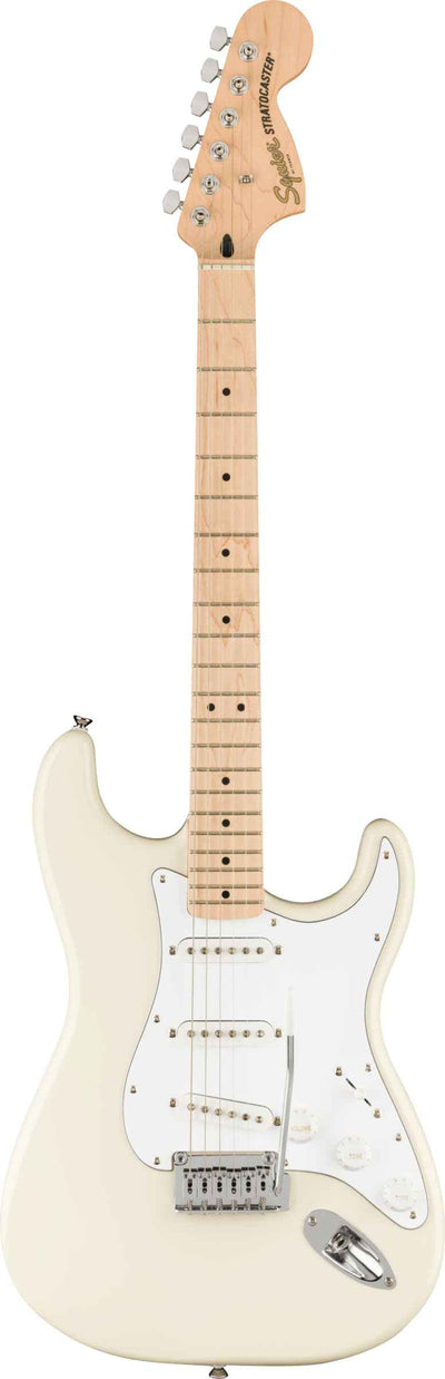 SQUIER Affinity Series Strat Maple Fing, White Pickg, Olympic White