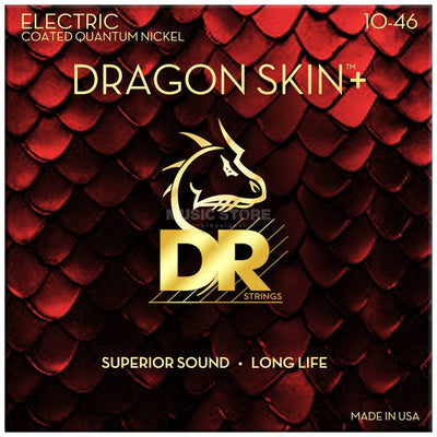 DR DEQ-10 Dragon Skin+ Electric Guitar Strings 10-46