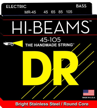 DR Hi-Beam Bass 45-105 Medium 4-String,1-MR-45
