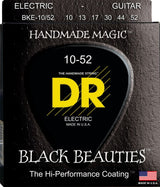 DR K3 Black Beauties Coated Electric Guitar Strings BKE-10/52 Big-n-Hvy 10-52