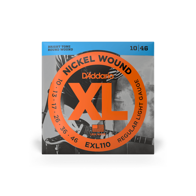 Daddario EXL110 Electric Guitar Strings 10-46 Regular Light, XL Nickel Wound