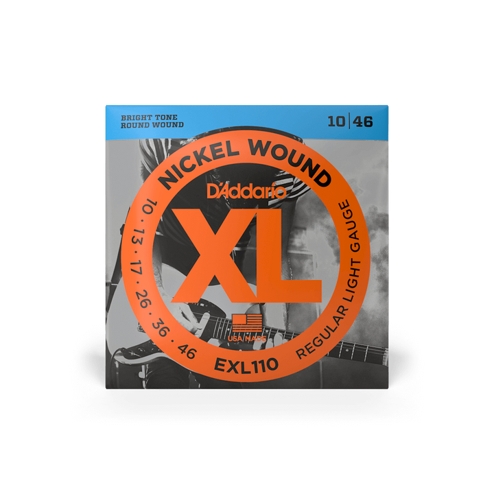 Daddario EXL110 Electric Guitar Strings 10-46 Regular Light, XL Nickel Wound - Royal | Musiqi Alətləri mağazası