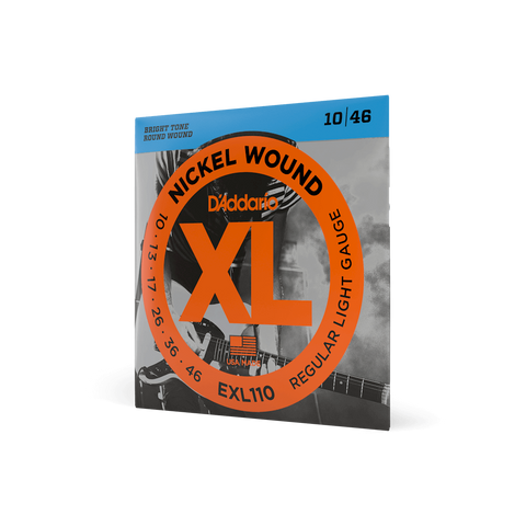 Daddario EXL110 Electric Guitar Strings 10-46 Regular Light, XL Nickel Wound