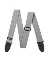 DUNLOP D0701GY Poly Strap Gray Electric Guitar & Bass Belt