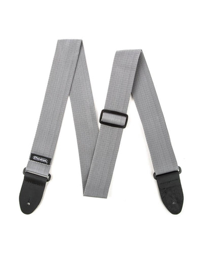 DUNLOP D0701GY Poly Strap Gray Electric Guitar & Bass Belt