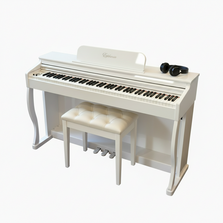 Euphonia SY-8801 Ağ Parlaq - piano satışı