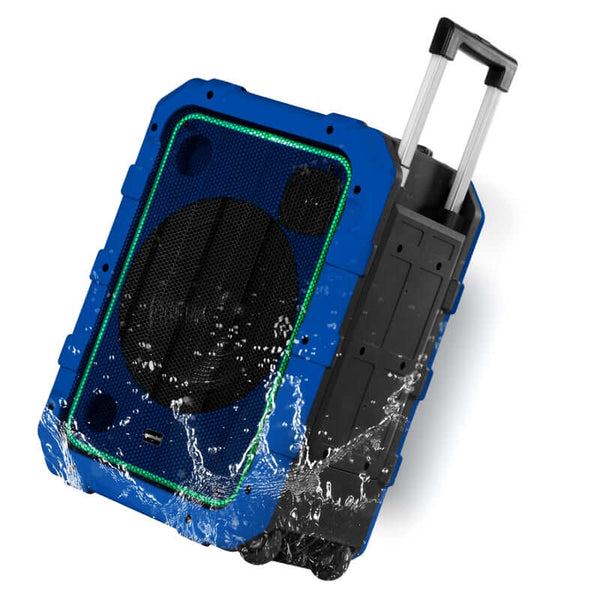 Gemini MPA-2400 Portable Trolley Speaker - IPX4 Waterproof with LED Lights
