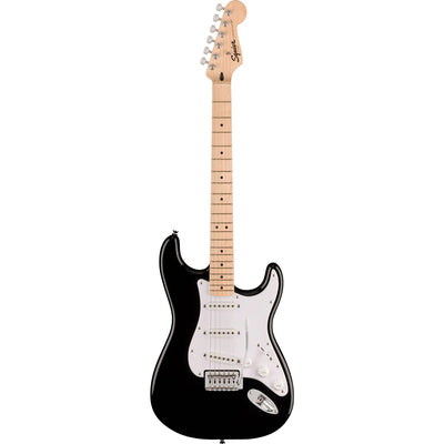 SQUIER Sonic Strat Maple Fing, White Pickg, Black