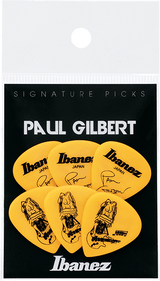 Ibanez B1000PG-YE Paul Gilbert Signature Guitar Picks 6-Pack (Yellow)