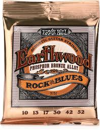 Ernie Ball 2151 Earthwood Phosphor Bronze Acoustic Guitar Strings