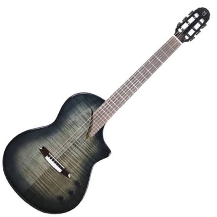 Martinez Hispania Transblack Electro-classical guitar
