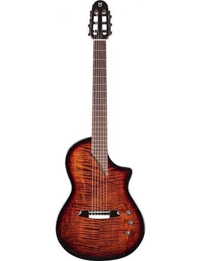 Martinez Hispania Satin Cognac Elektro-klassik gitara