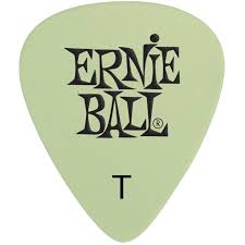Ernie Ball Super Glow Cellulose Picks Thin 12-pack