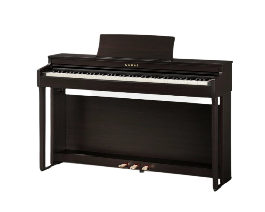 Kawai digital piano on a white background