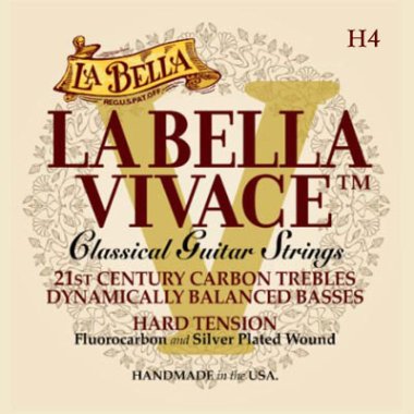 La Bella Vivace Carbon Classical Guitar String HT VIV-H4 .0285