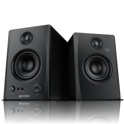Gemini SMX-3BT 100W Bluetooth Studio Monitor Speakers - Active/Passive Wood