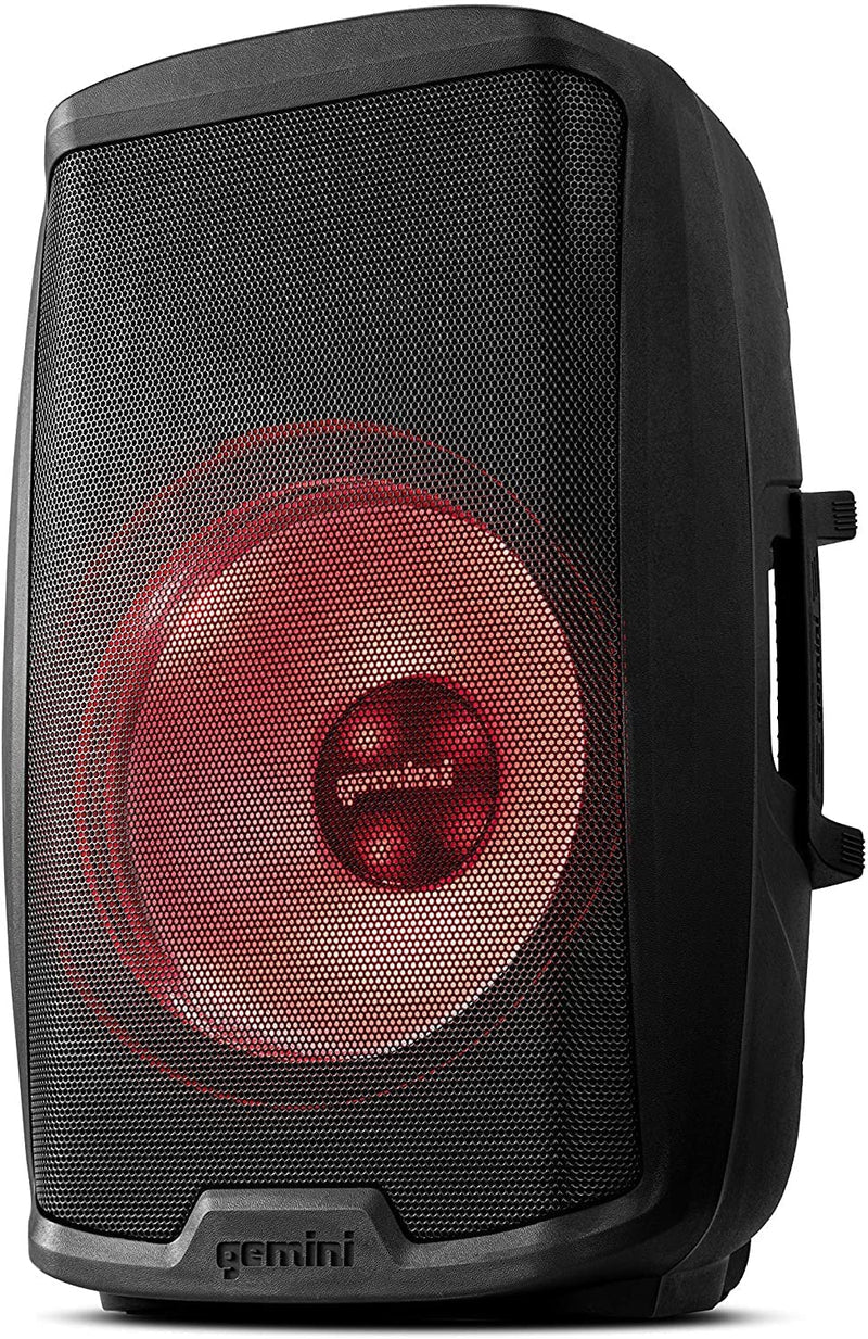 Gemini AS-2115BT-LT 2000W 15" Bluetooth PA Speaker with LED