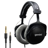 Профессиональные мониторные наушники для диджеев Gemini DJX-1000 с мягкими амбушюрами.
