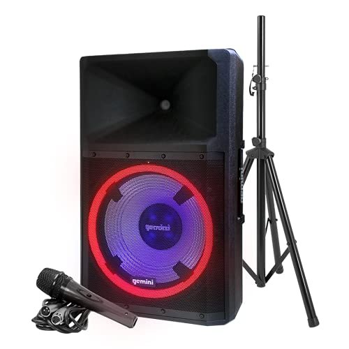 Gemini GSP-L2200PK 15" Bluetooth PA Speaker 2200W LED Party System