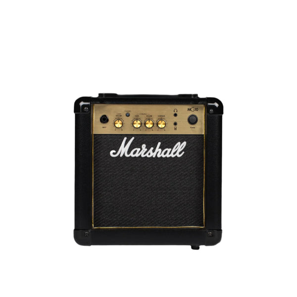 Marshall guitar amplifier on a dark background