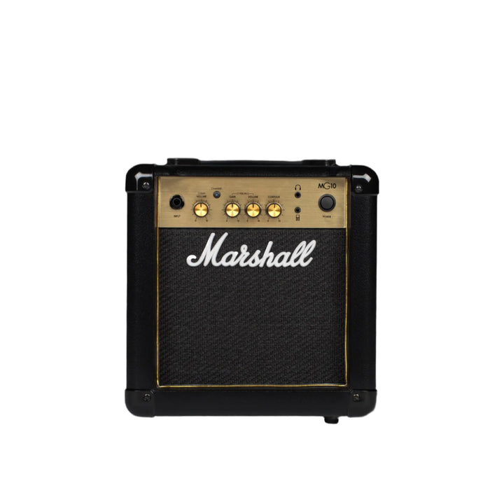 Marshall guitar amplifier on a dark background