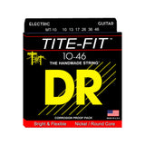 DR Strings MT-10 Tite-Fit Compression Wound Electric Guitar Strings, Medium, 10-46